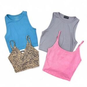 4 Pc.‎ Brandy Melville/Old Navy Cropped Tank Tops Bundle Women's S/M